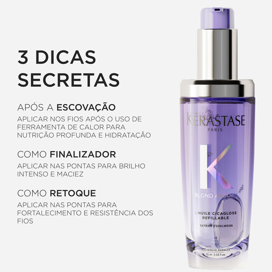 Kit Kérastase Óleo Blond Absolu L'Huile Cicagloss com Refil 5