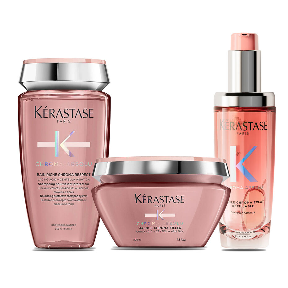 Kit de Tratamento para Cabelos Coloridos Médios a Grossos Chroma Absolu 1