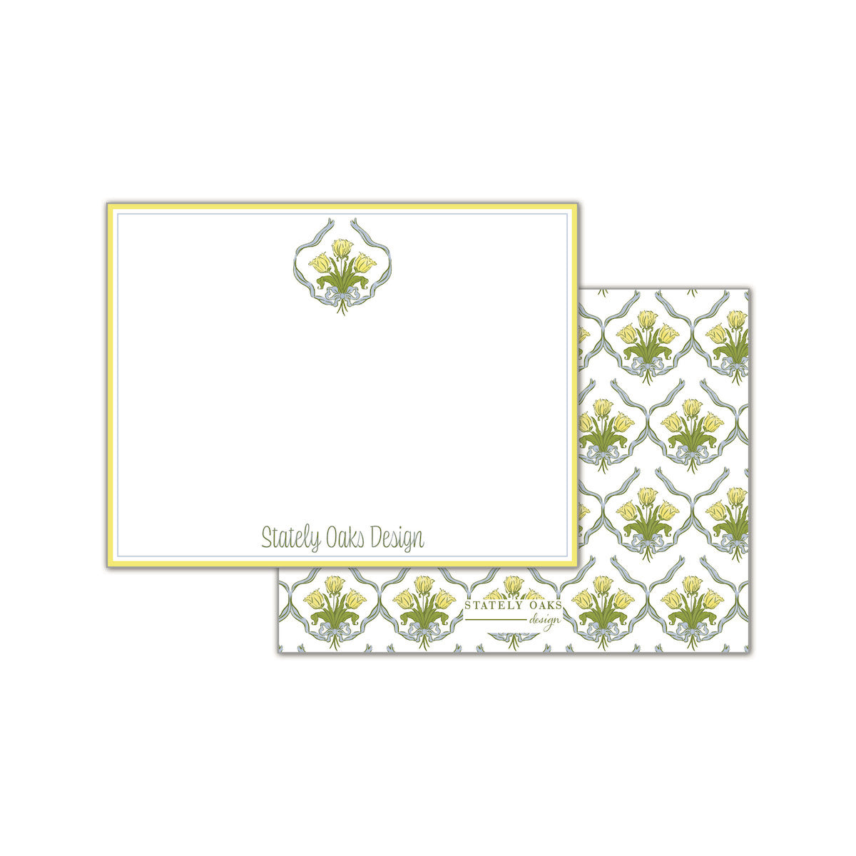 Spring Tulips Crest Notecard