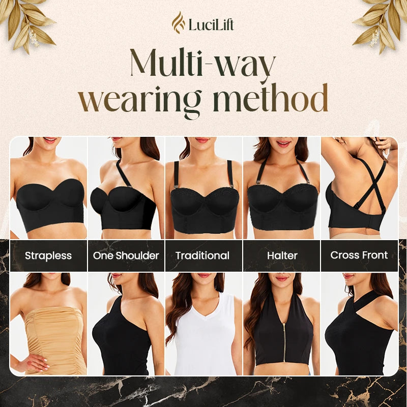 Image showing how versatile LuciLift Bra is