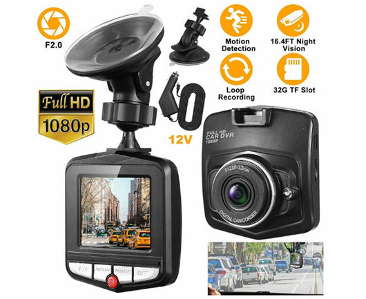 WatchtheRoad Dash Cam - Ultra HD Dash Cam - Built-in G-Sensor For Collision Detection with IR Enabled Night Vision Lens