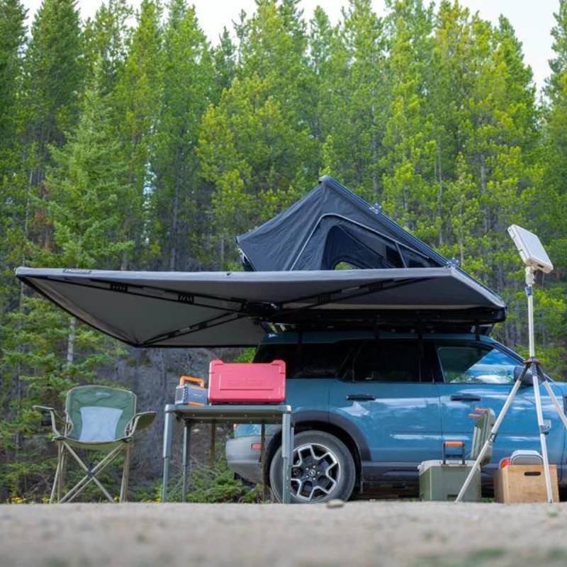 freespirit-recreation-270-awning-passenger-side-open-side-view-on-ford-bronco-in-nature