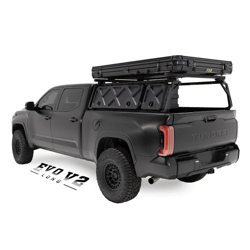 freespirit-recreation-evolution-v-2-hard-shell-tent-with-black-top-long-black-toyota-tundra-rear-side-view-packed