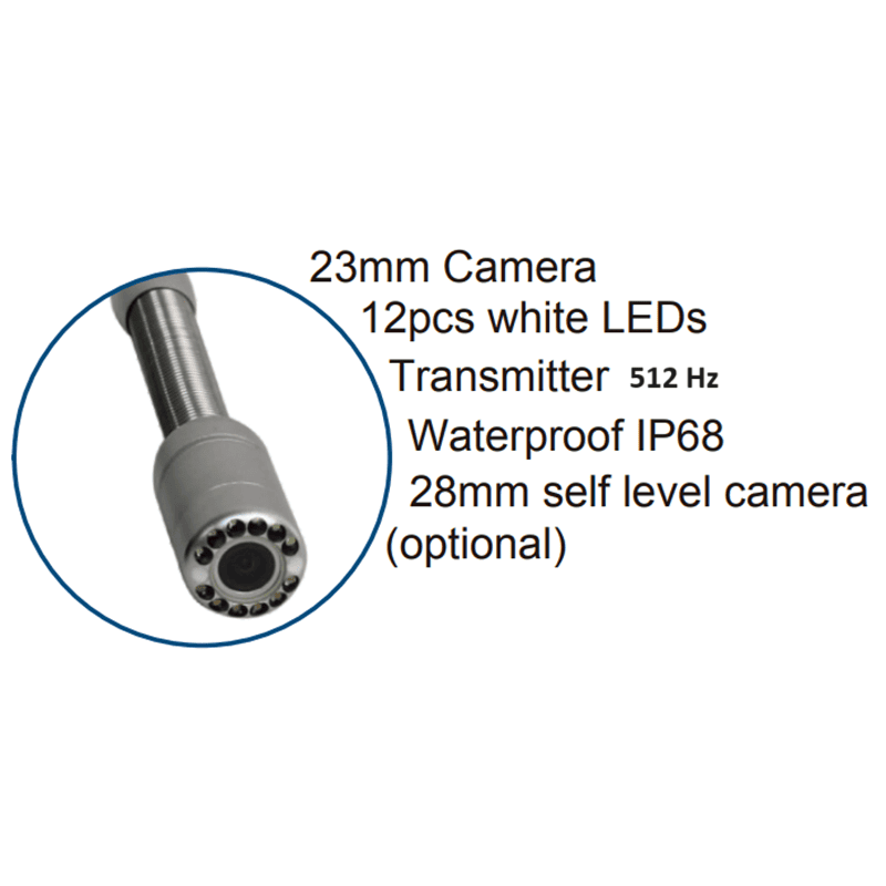 IC-23 15/16 inch Plumbing Camera head with 512 Hz Sonde