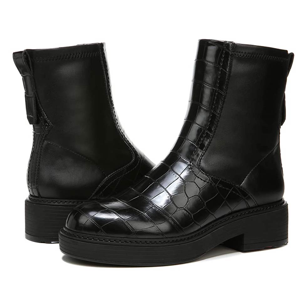 Franco Sarto Shoes | Karbon Black Boots | Style Representative