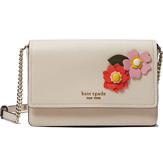 Voyage Floral Medley Printed Small Grain Textured Leather Small Top-Handle Bags