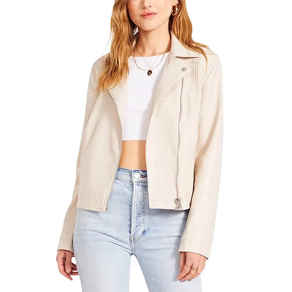 Free People Carmen Moto Jacket In Olive Sparrow | Style Representative