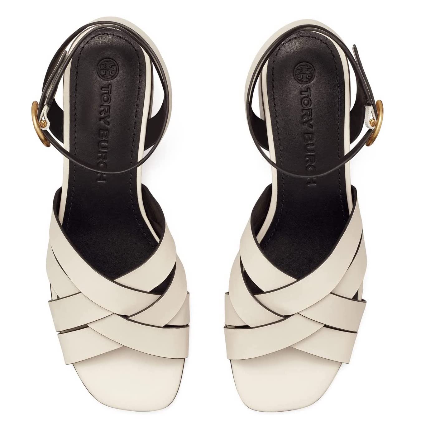 Tory Burch Shoes | City Heeled Sandals In New Ivory | Style Representative