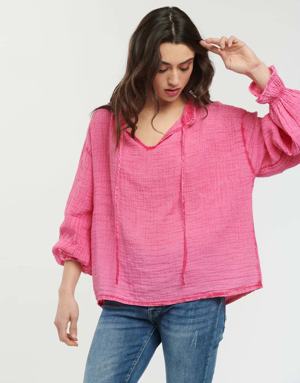 Italian Star | Blooms Blouse | Magenta Pink – LOVE HER MADLY