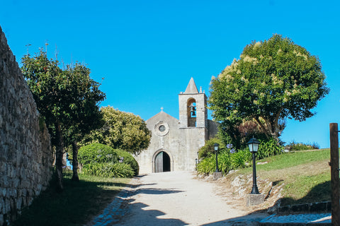 The Church of Santa Maria da Alcáçova inside the walls of the Montemor-o-Velho castle in Portugal