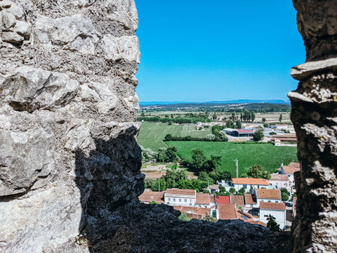 Portuguese landscape as seen from the Montemor-O-Velho castle