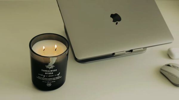 Candle with cotton wick - Sandalwood