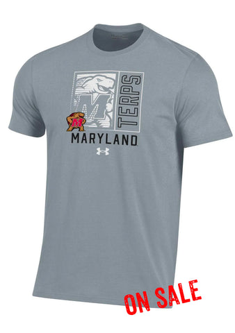 Under Armour University of Maryland Terps T-Shirt (Grey) | Shop Maryland T-Shirts