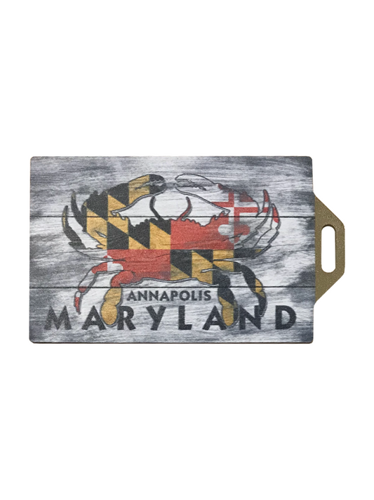 Maryland Flag Crab Key Ring Mini Lanyard