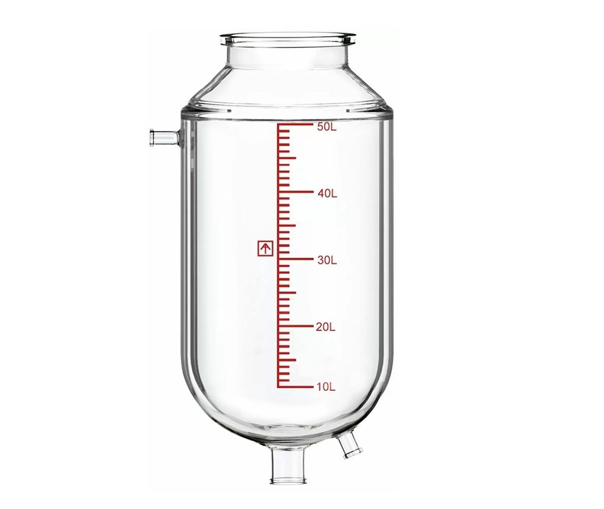 Across International Single-Jacketed 50L Reactor Vessel For Ai R50 Glass Reactors