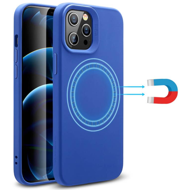 iPhone 12 Pro Max Cloud Weiche Schutzhülle mit HaloLock Magnetring