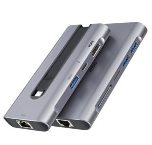 Portable 8-in-1 USB C hub