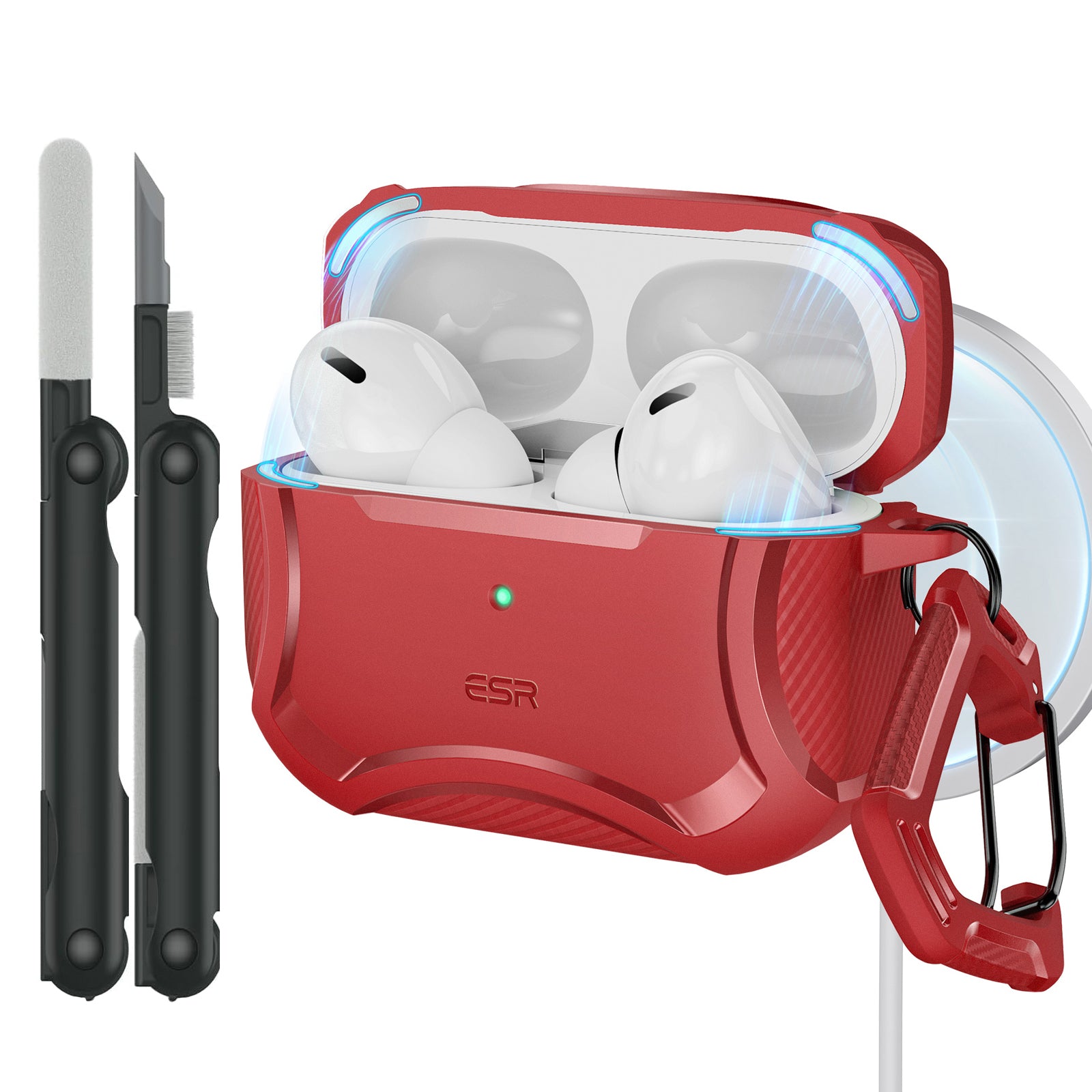 red ESR Cyber Tough Case for AirPods Pro