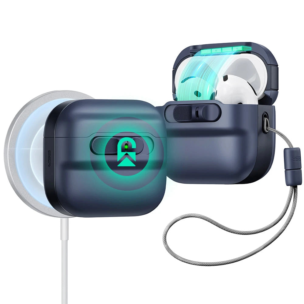 AirPods 4 Pulse FlickLock Case (HaloLock) - Dark Blue