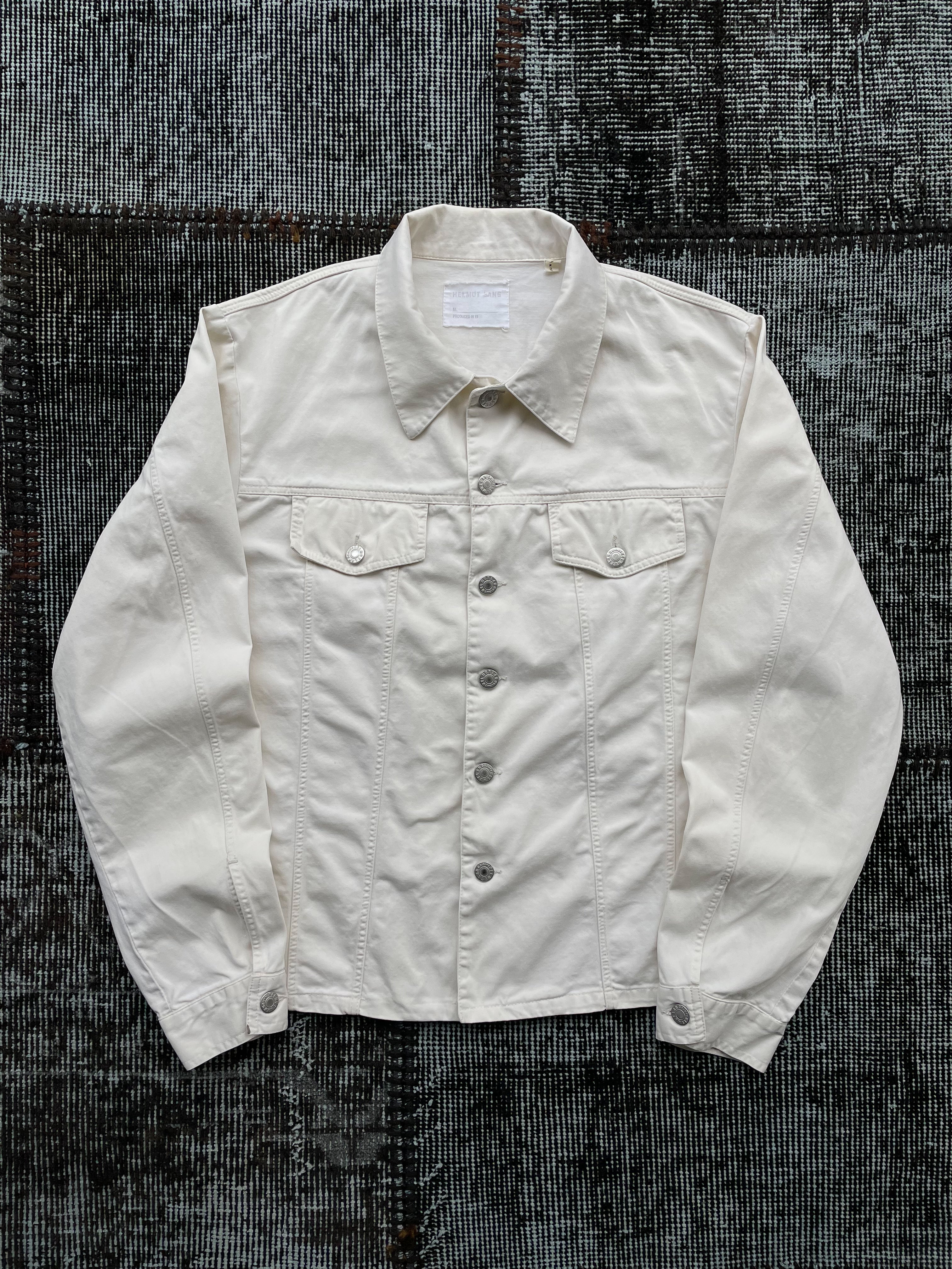 HELMUT LANG 1998 ARCHIVE DENIM JACKET—WHITE [M] – mahshu