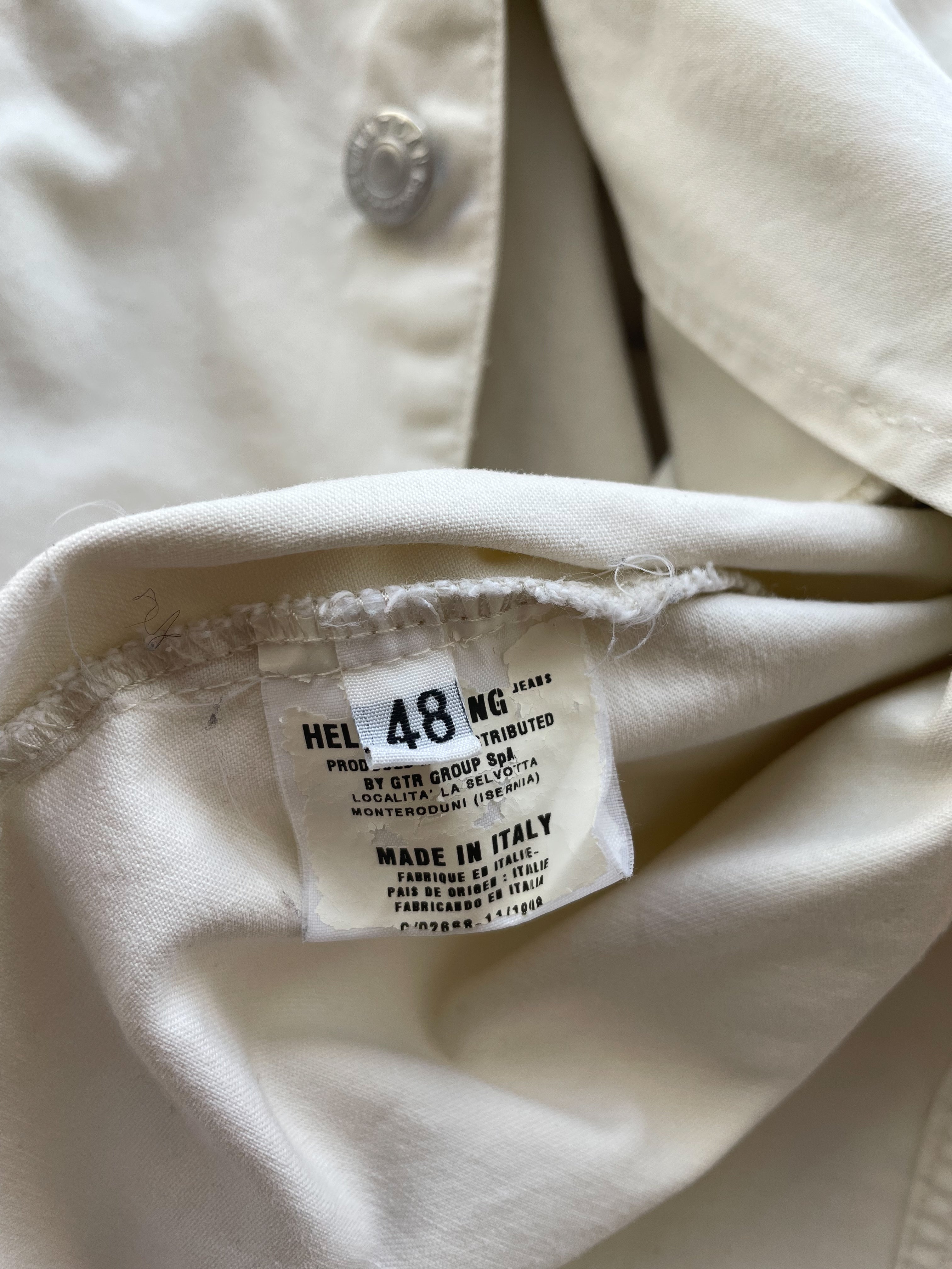 HELMUT LANG 1998 ARCHIVE DENIM JACKET—WHITE [M] – mahshu