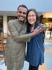 Image of me with my mentor, Kishan