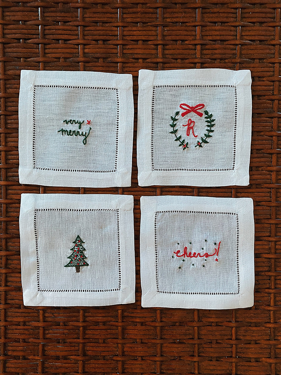 DIY Embroidered Napkins