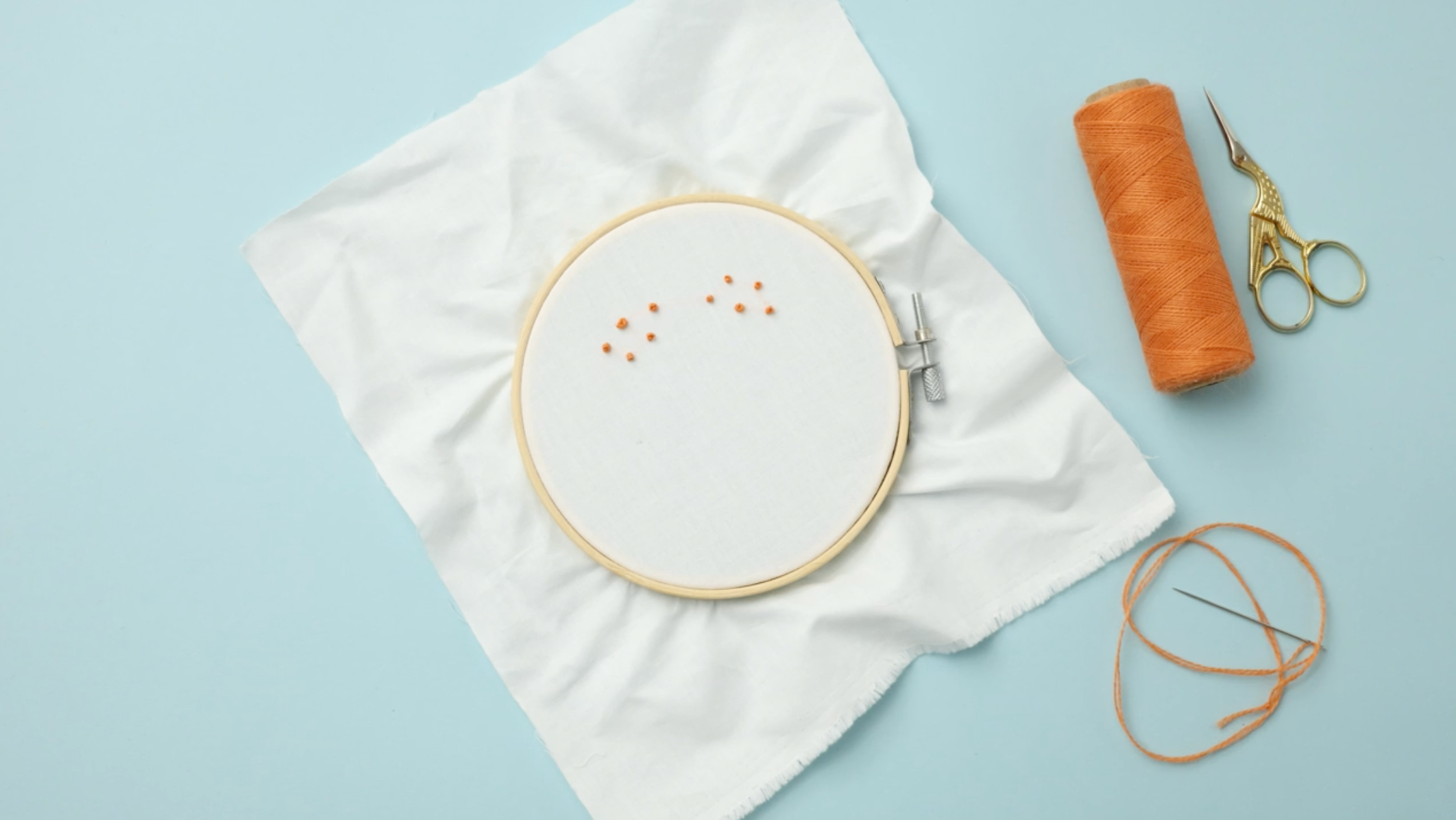 embroidered french knot examples
