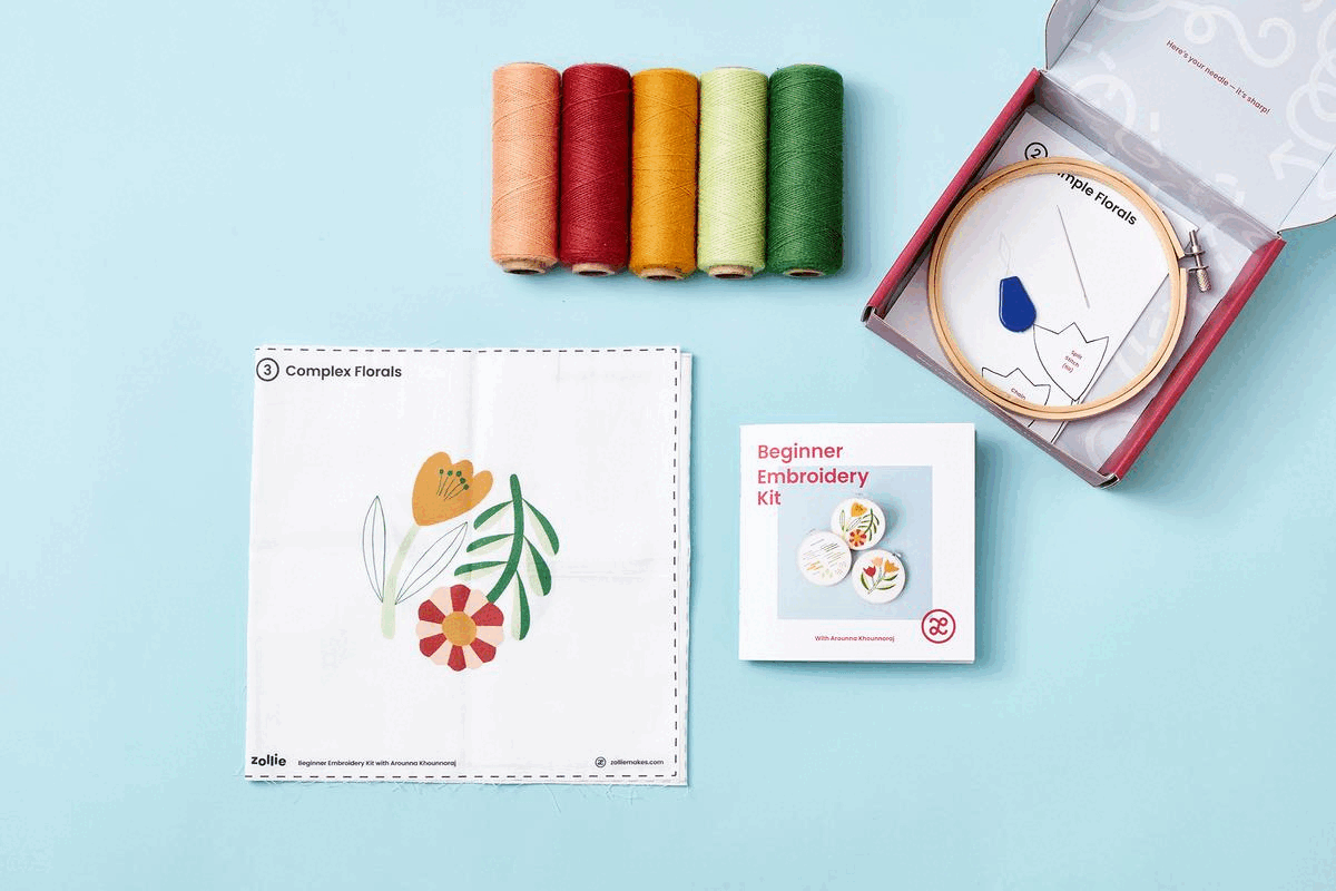 beginner embroidery kit