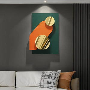 Handmade Abstract Modern Geometric Metal Wall Accent Decor - ArtdecoPro