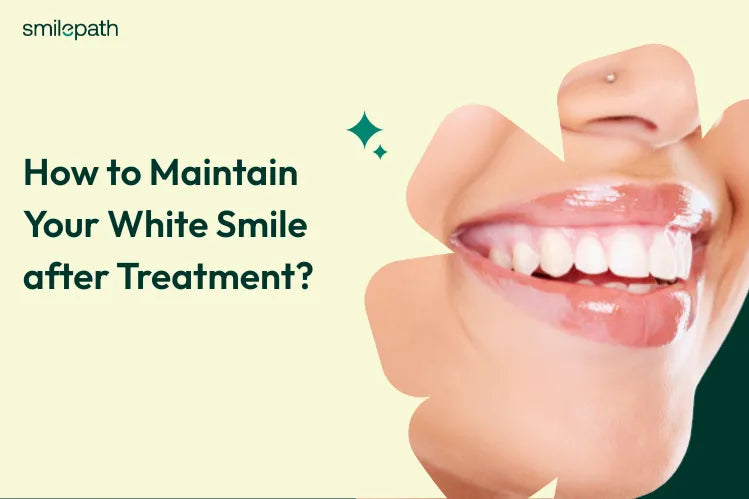 A close-up of a girl smiling after teeth whitening