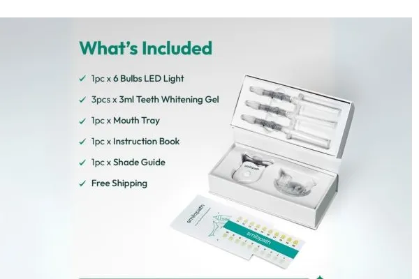 All the inclusions of the Smilepath Teeth
Whitening Kit