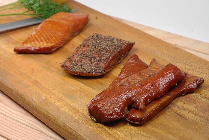 smoked salmon trio