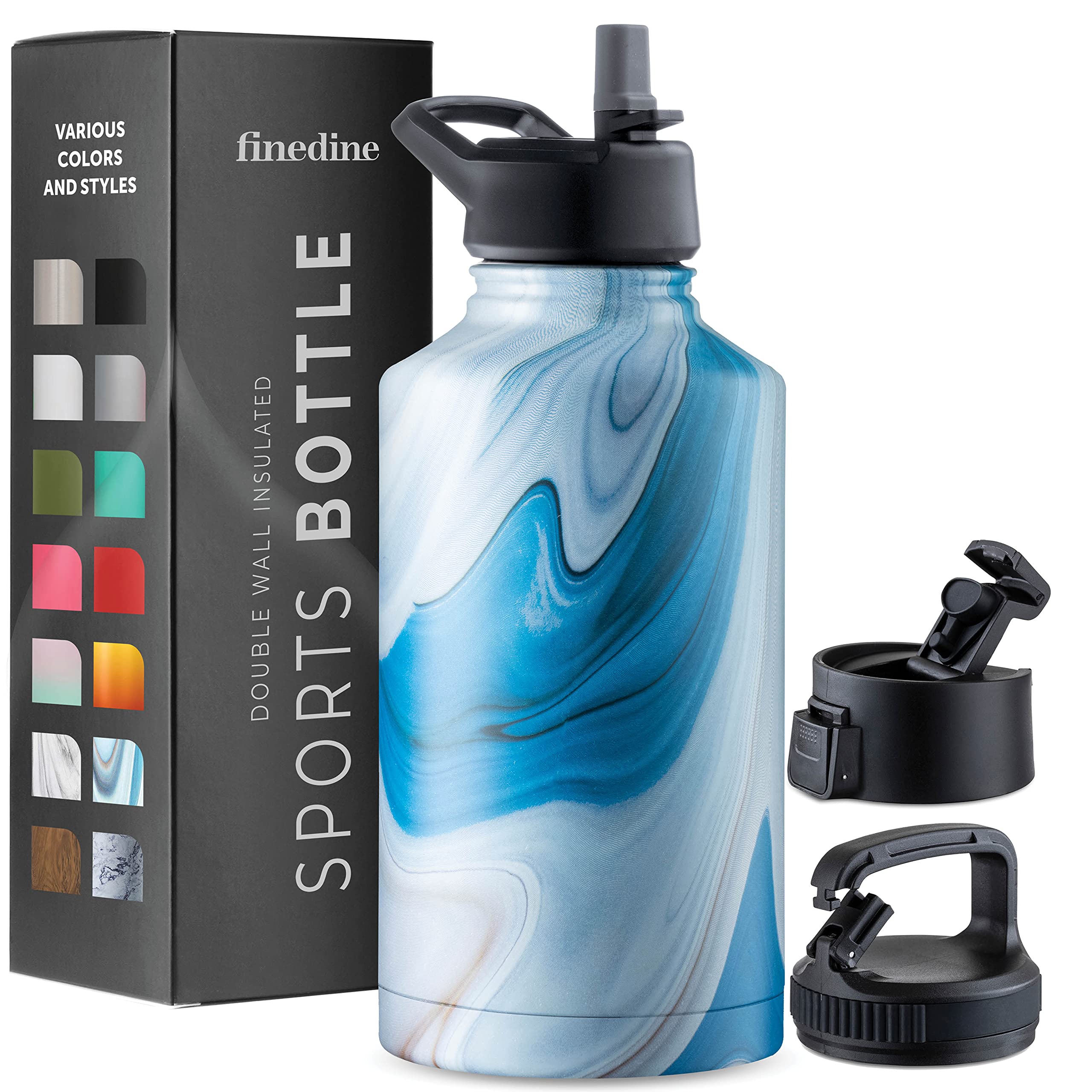 Insulated Sports Water Bottle with Straw-image-10