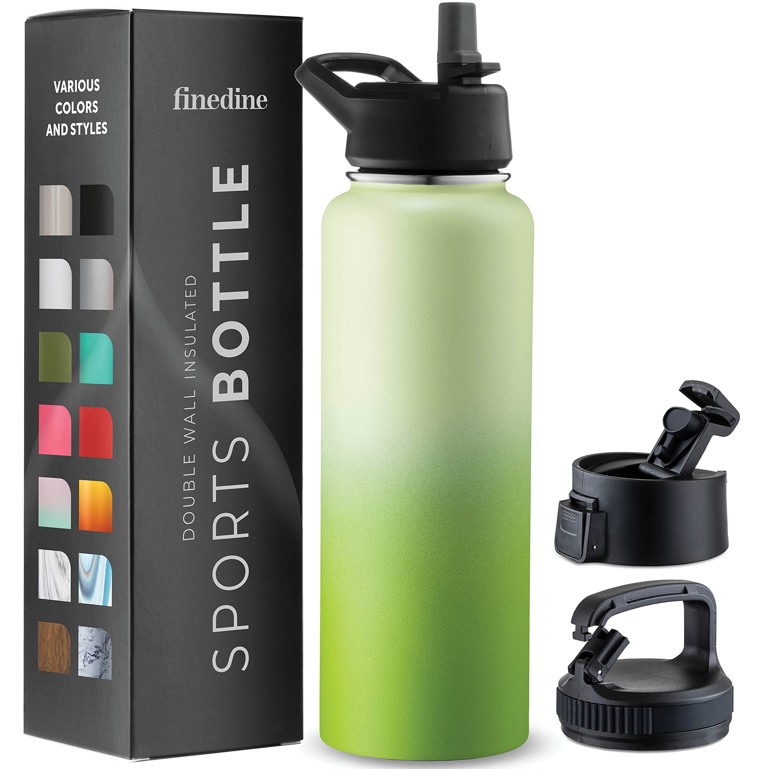 Insulated Sports Water Bottle with Straw-image-29