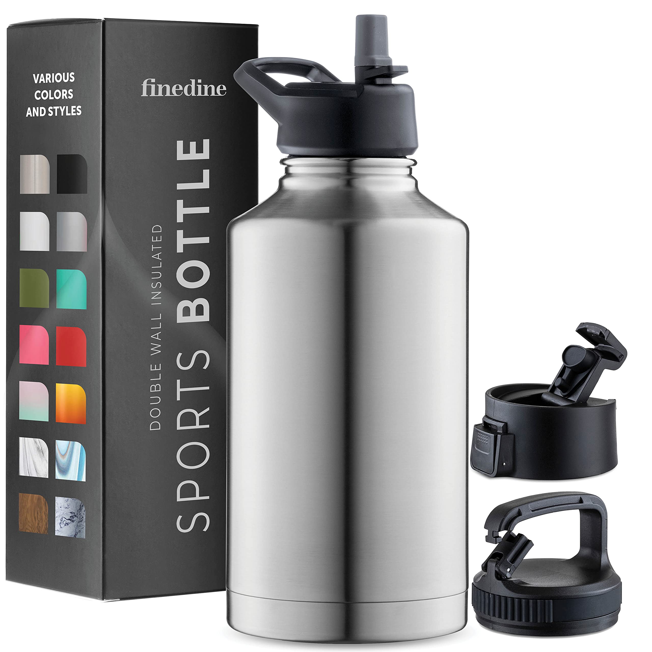 Insulated Sports Water Bottle with Straw-image-69