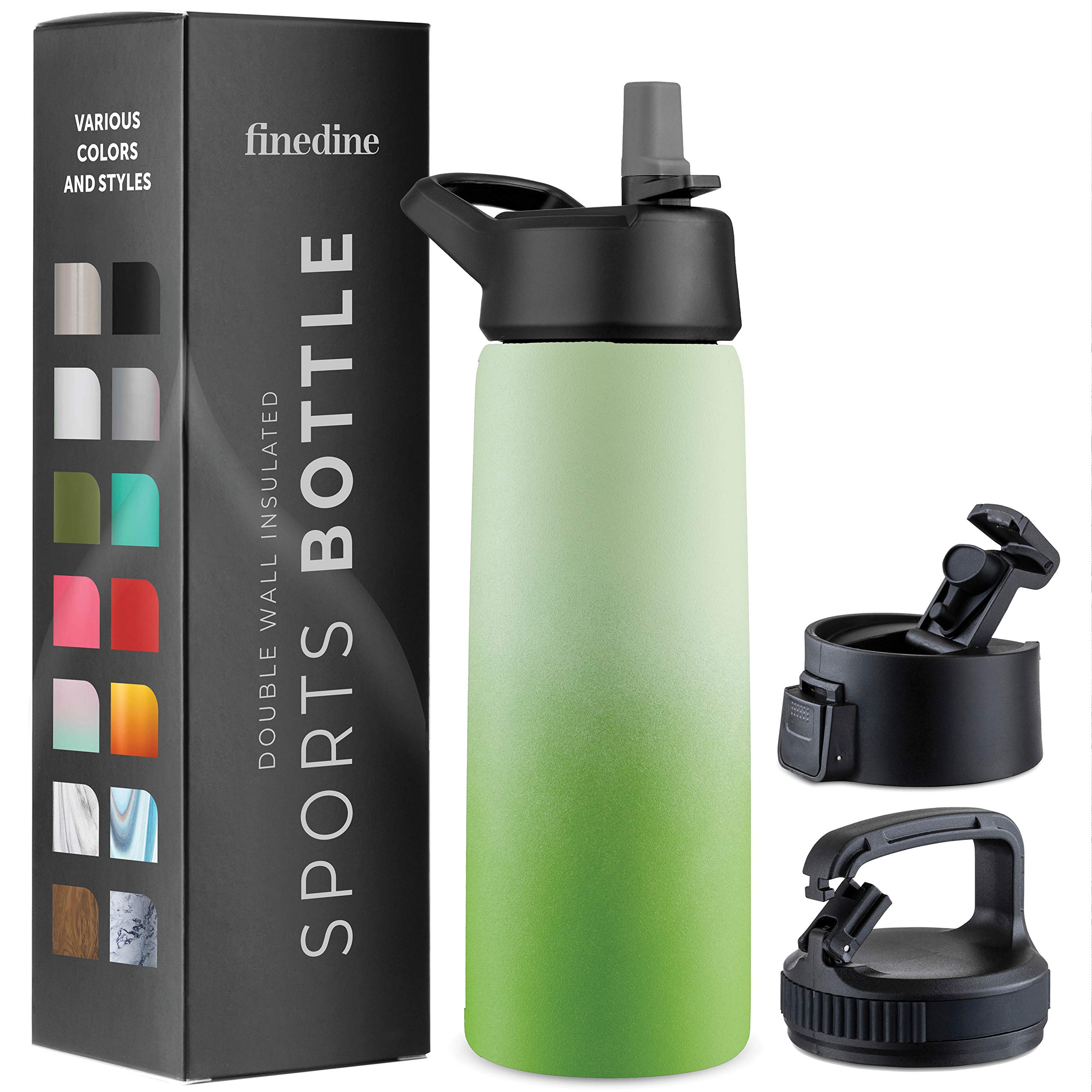 Insulated Sports Water Bottle with Straw