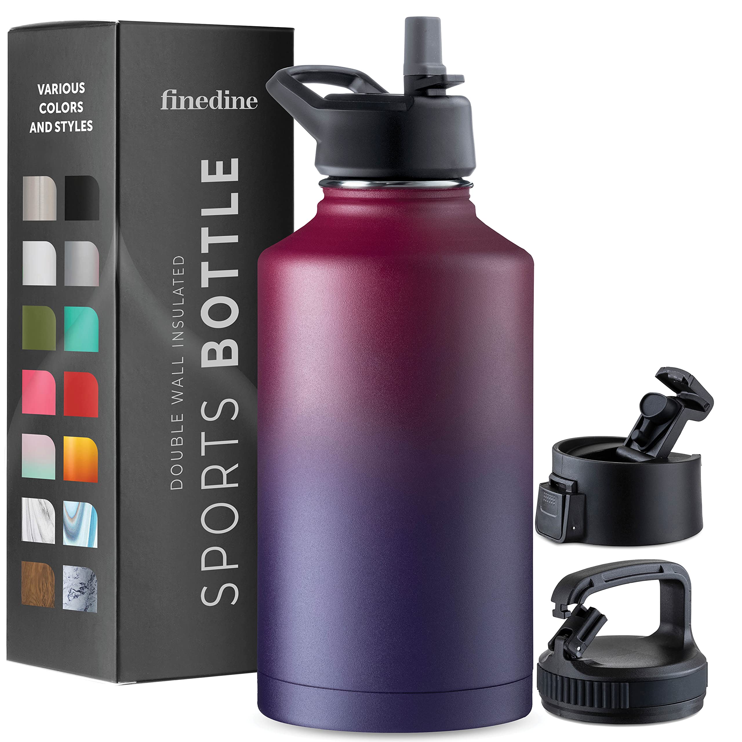 Insulated Sports Water Bottle with Straw