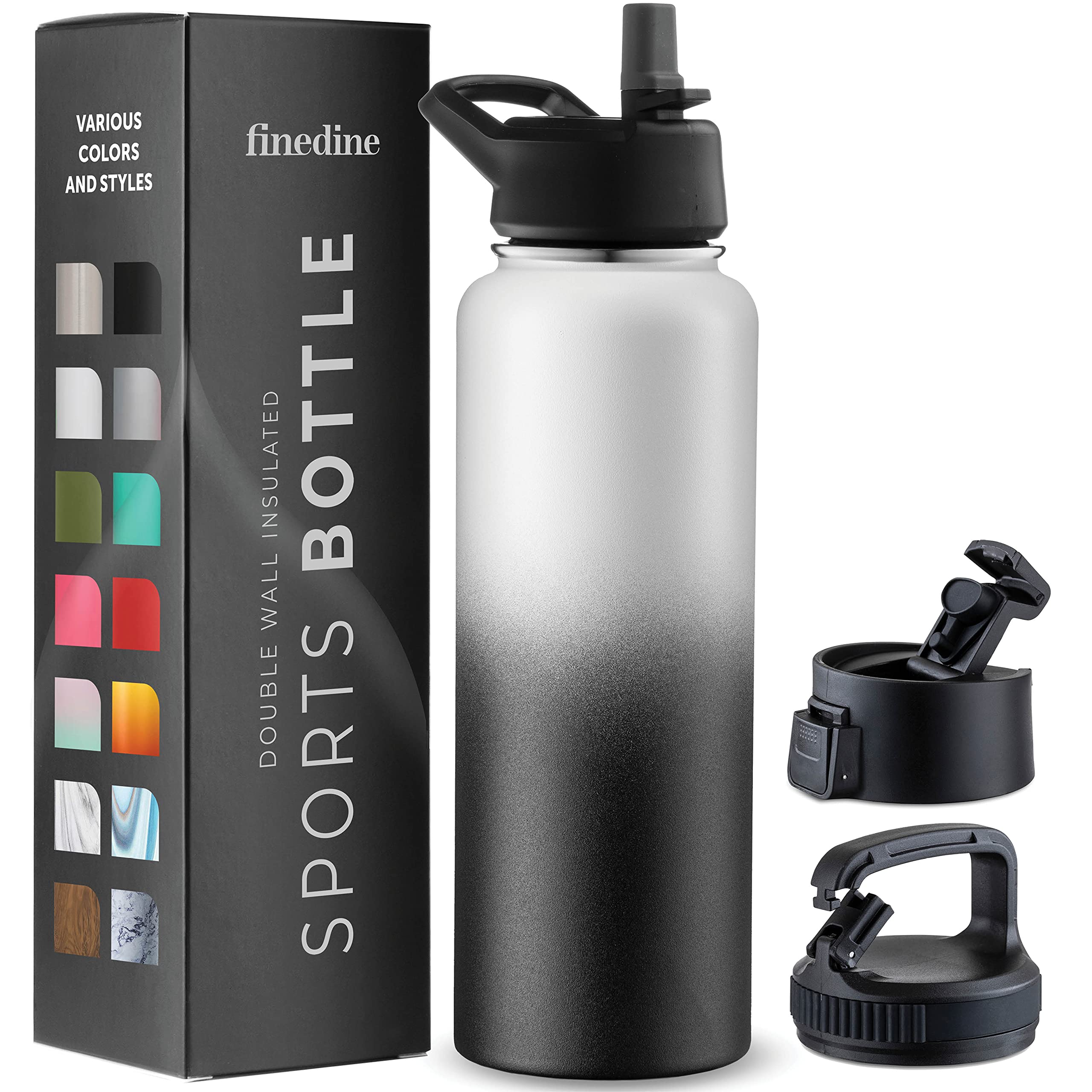 Insulated Sports Water Bottle with Straw-image-24