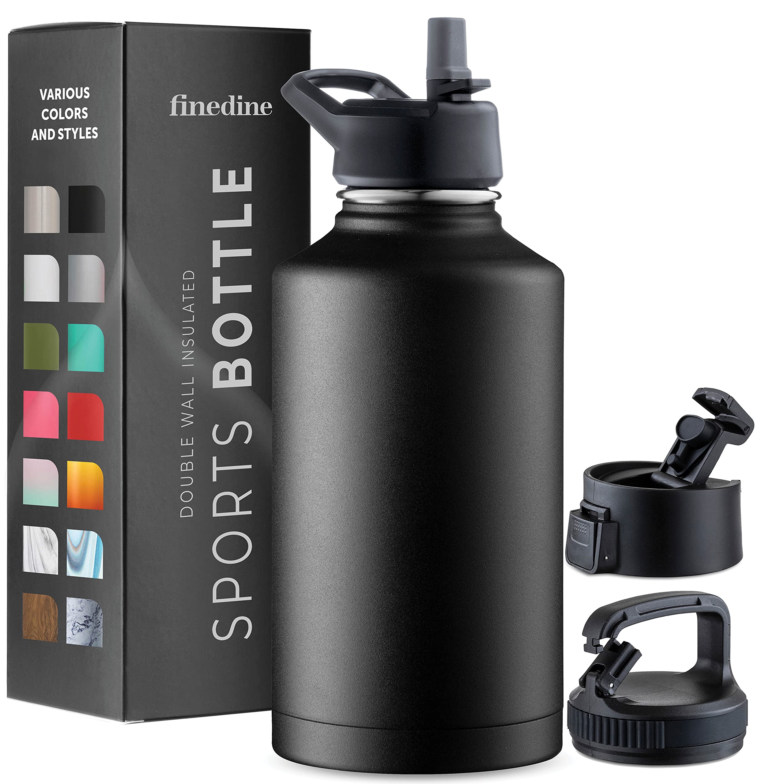 Insulated Sports Water Bottle with Straw