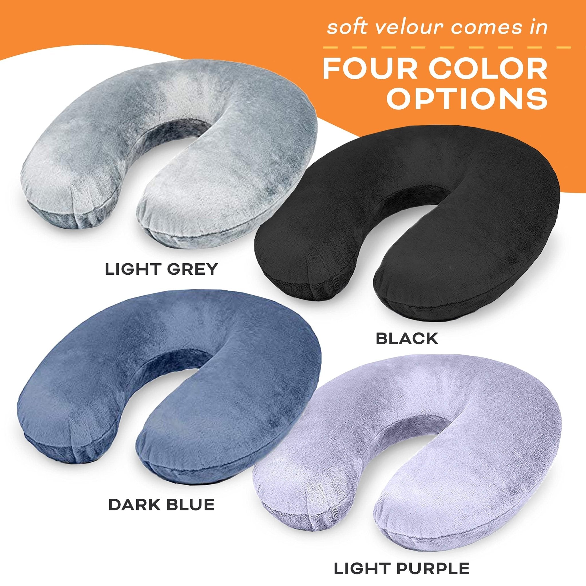 Memory Foam Travel Neck Pillow-image-6