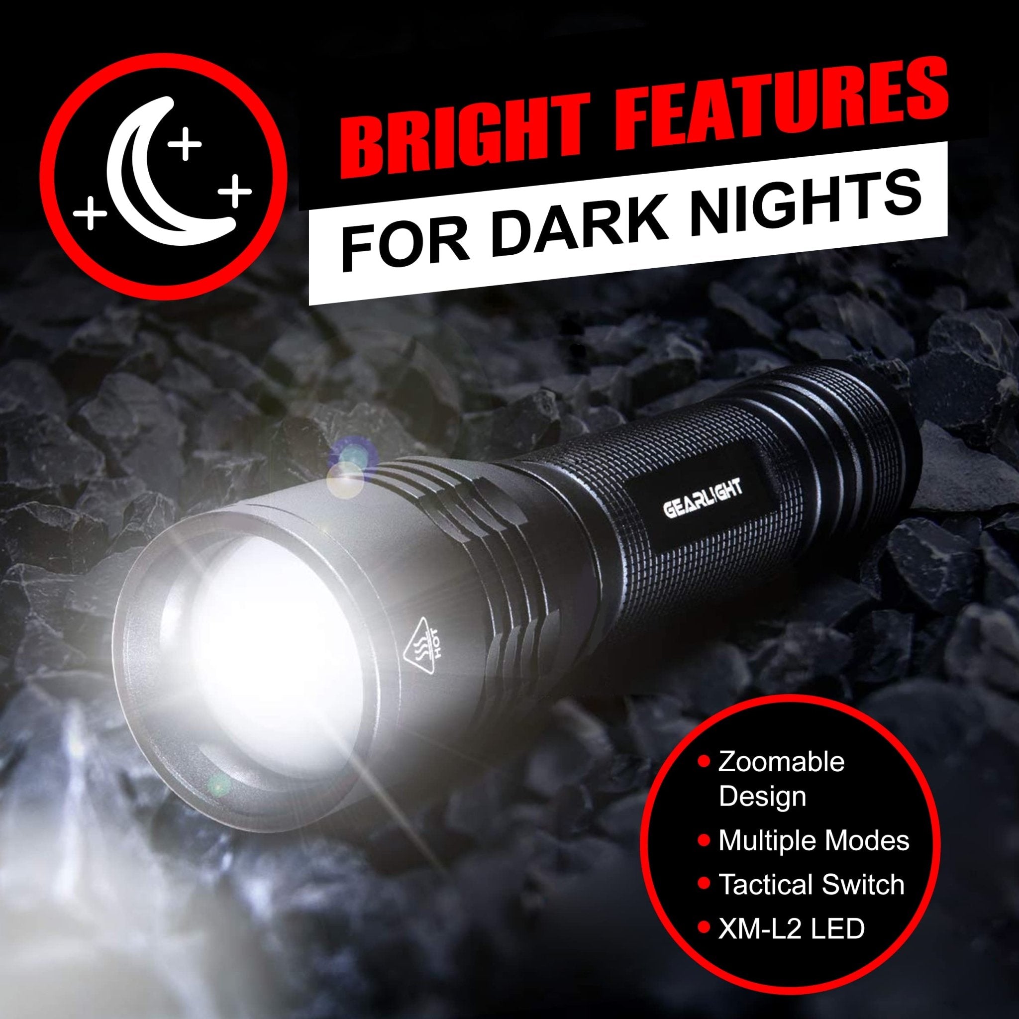 S2000 LED Flashlight High Lumens