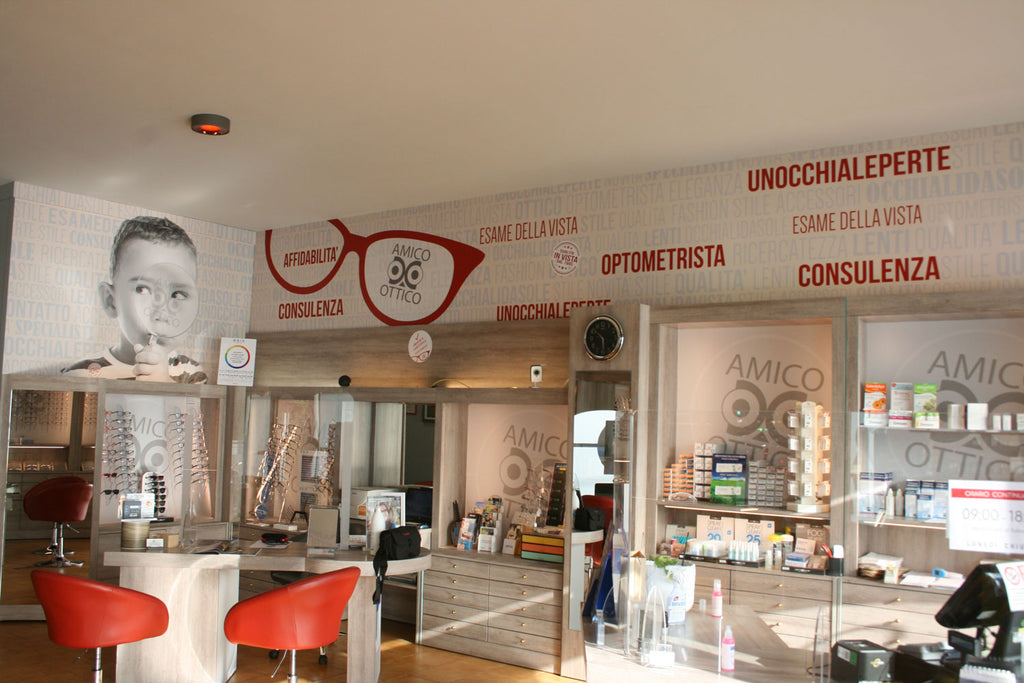 adhesive shop for furniture walls restyling optical friend Brescia