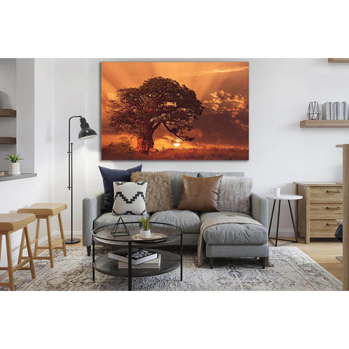 Beautiful Tree During Sunset №SL824 - Canvas Print / Wall Art / Wall Decor / Artwork / Poster