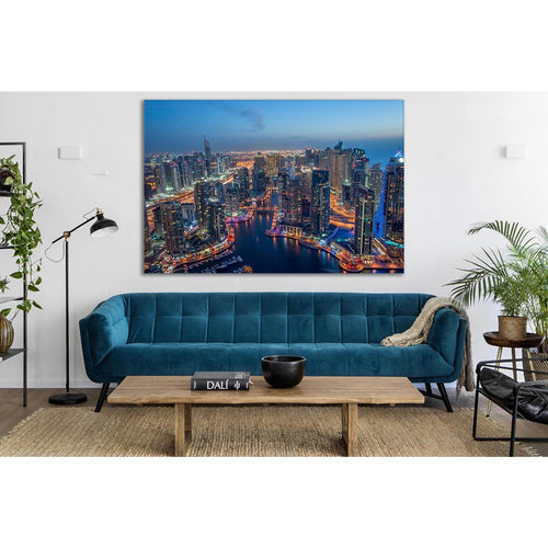 Dubai Skyline View №SL359 - Canvas Print / Wall Art / Wall Decor / Artwork / Poster