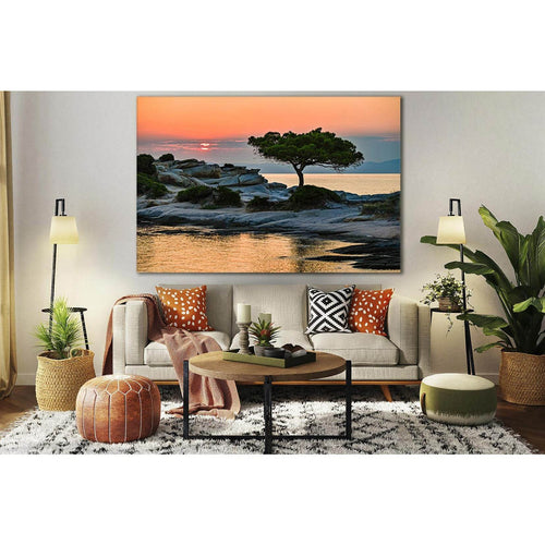 Pine Tree At Sunset №SL818 - Canvas Print / Wall Art / Wall Decor / Artwork / Poster