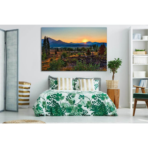 Sunrise Over Mountains №SL258 - Canvas Print / Wall Art / Wall Decor / Artwork / Poster