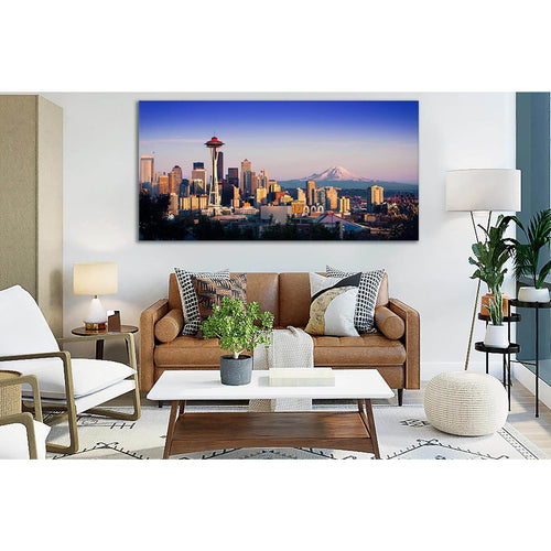 Seattle Skyline №SL334 - Canvas Print / Wall Art / Wall Decor / Artwork / Poster