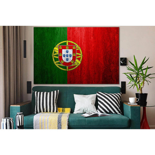 Flag Of Portugal №SL1159 - Canvas Print / Wall Art / Wall Decor / Artwork / Poster