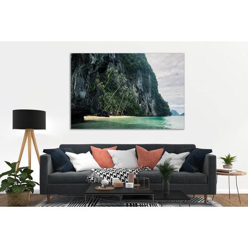 Mountains Tropical Island №SL88 - Canvas Print / Wall Art / Wall Decor / Artwork / Poster